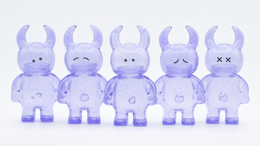 UAMOU CLEAR LAVENDER GLITTER