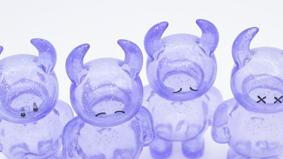 UAMOU CLEAR LAVENDER GLITTER