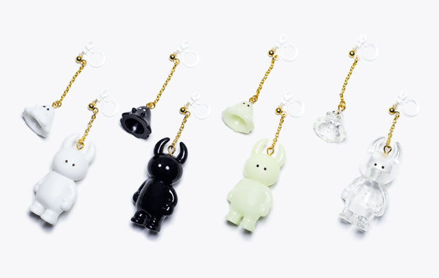 UAMOU AND BOO CLIP-ON EARRINGS