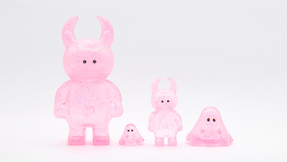 BOO CLEAR PINK GRITTER