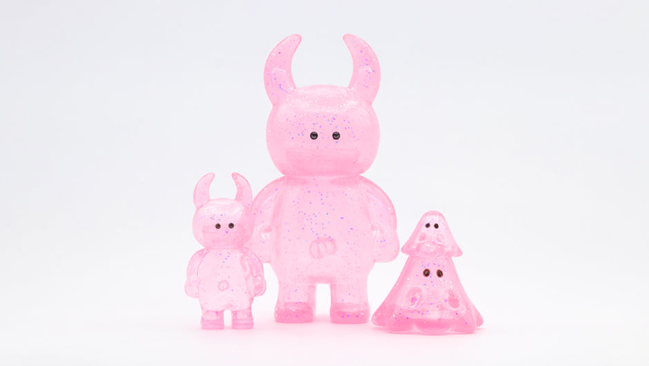 BOO CLEAR PINK GRITTER