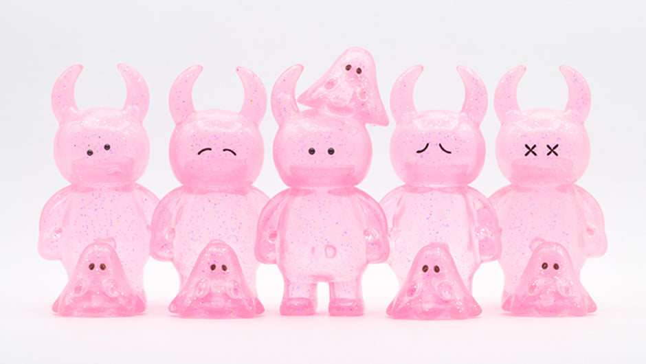 BOO CLEAR PINK GRITTER