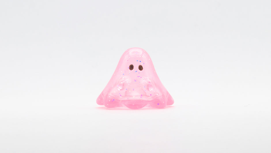 BOO CLEAR PINK GRITTER