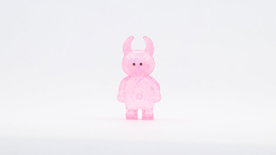 MINI UAMOU CLEAR PINK GRITTER