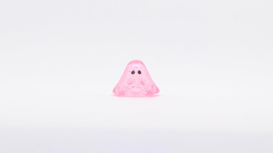 MINI BOO CLEAR PINK GLITTER