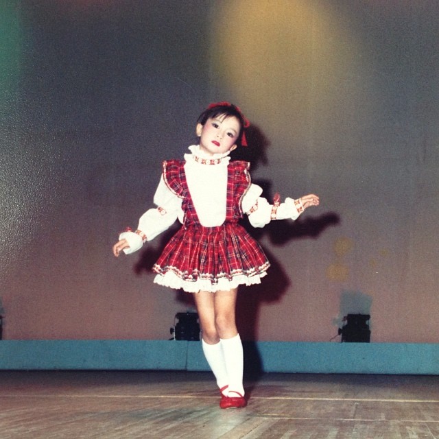 Me at age 3. 3歳。舞踊学園時代。