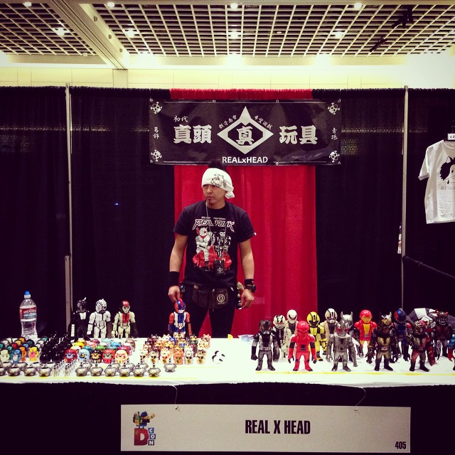 REAL x HEAD booth number 405 #DCON #rxh #DesignerCon