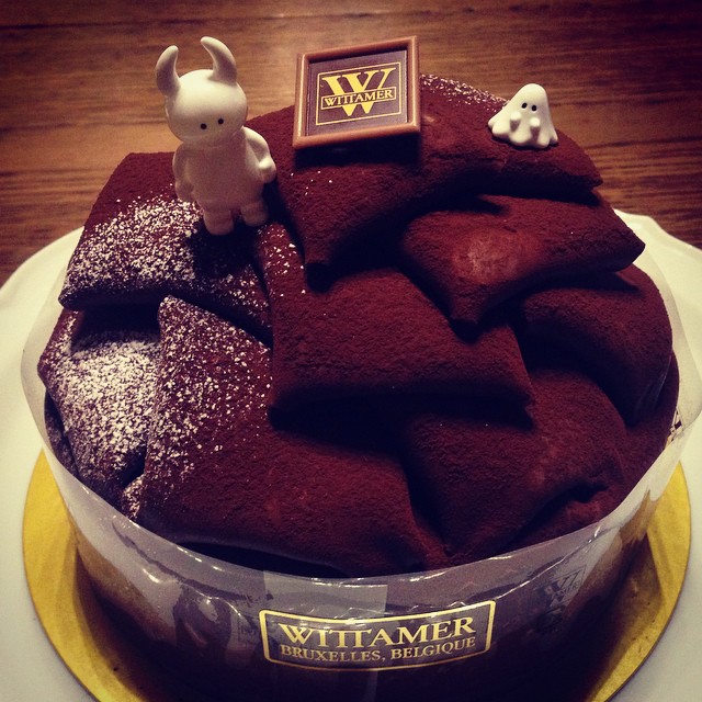 ママとお雛様 WITTAMER!! #uamou #WITTAMER #chocolate #cake
