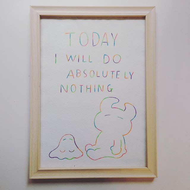TODAY I WILL DO ABSOLUTELY NOTHING NOSTALGIE EXHIBITION www.uamou.com