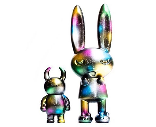 Peter Kato x Clutter Galaxy Bedtime Bunnie & UAMOU *sold out* Thank you @peterkato @cluttermagazine #uamou #peterkato #cluttermagazine