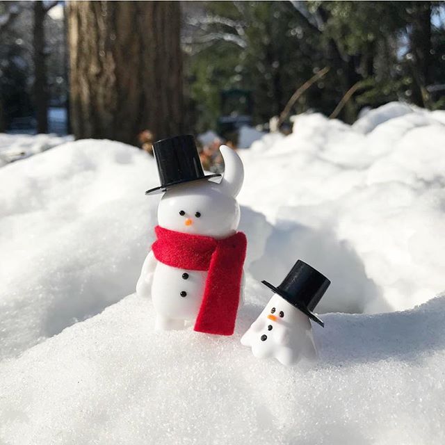 Repost from @ytlsince1984 ☃️️☃️ #uamou #雪だるま #ウアモウ #boo #おばけちゃん #snowman
