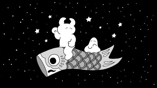 鯉のぼりウアモウぬりえ