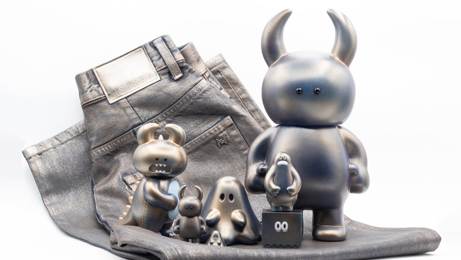 METALLIC DENIM BIG UAMOU