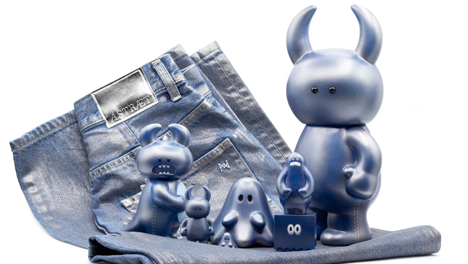 METALLIC DENIM BIG UAMOU